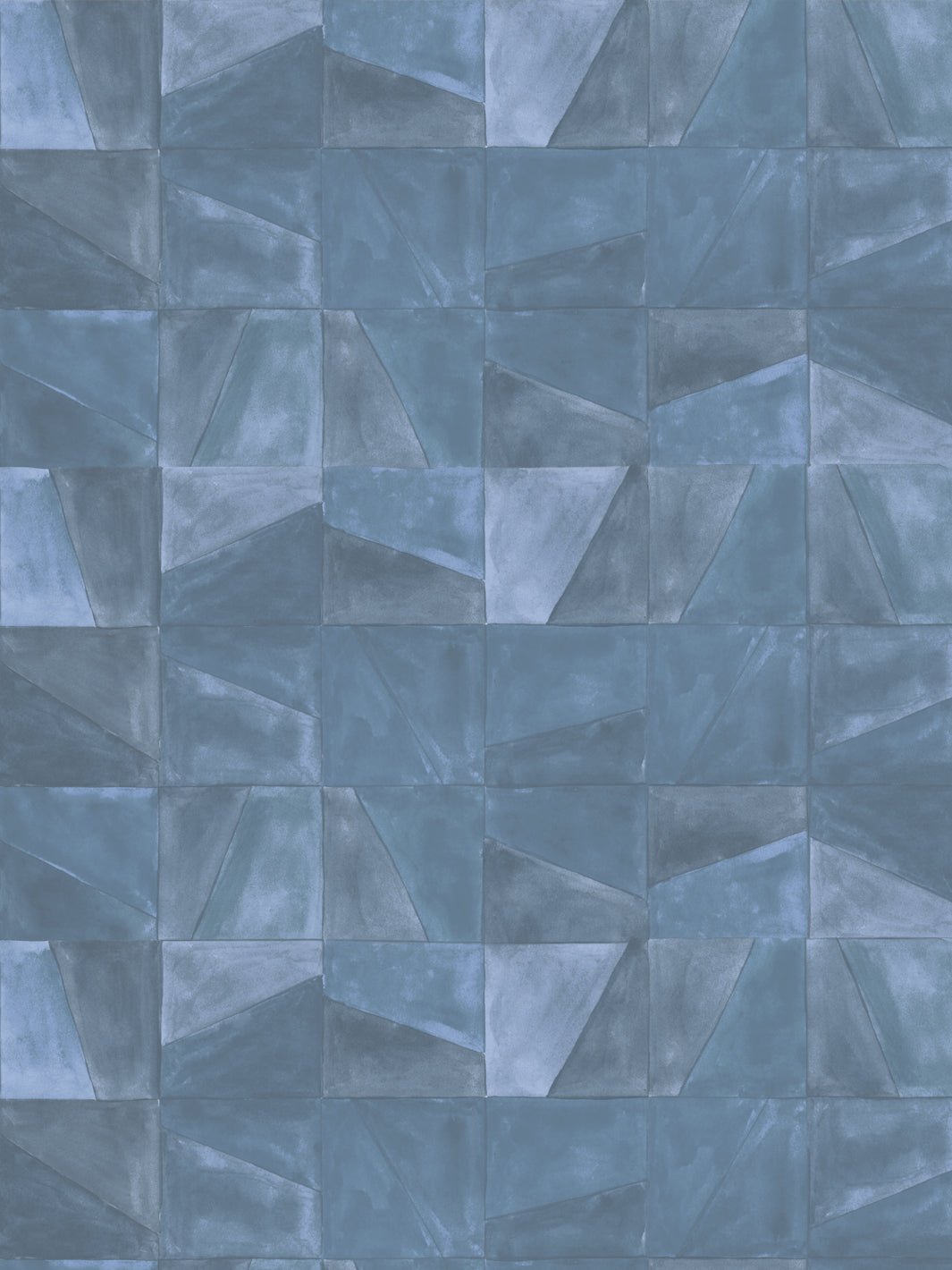'Desert Clay' Wallpaper in Blue - Design Pattern