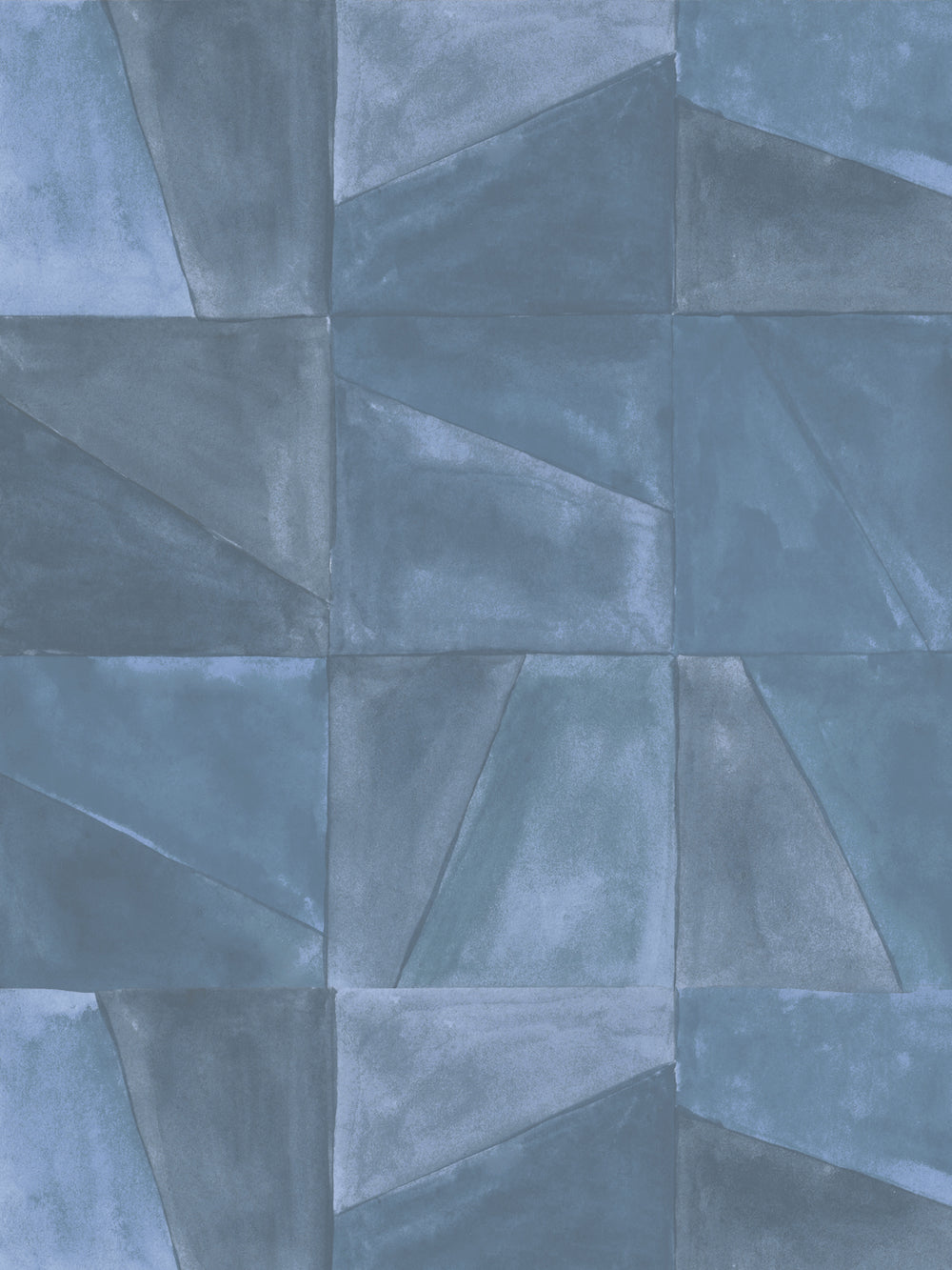 'Desert Clay' Wallpaper in Blue - Detail Close-Up