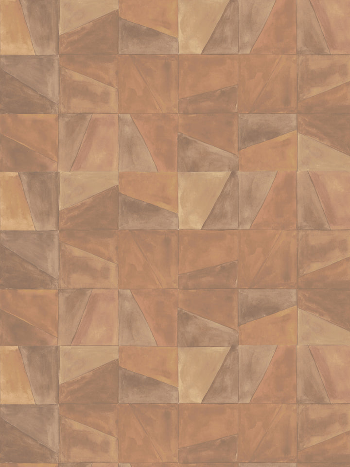 'Desert Clay' Wallpaper in Camel - Design Pattern