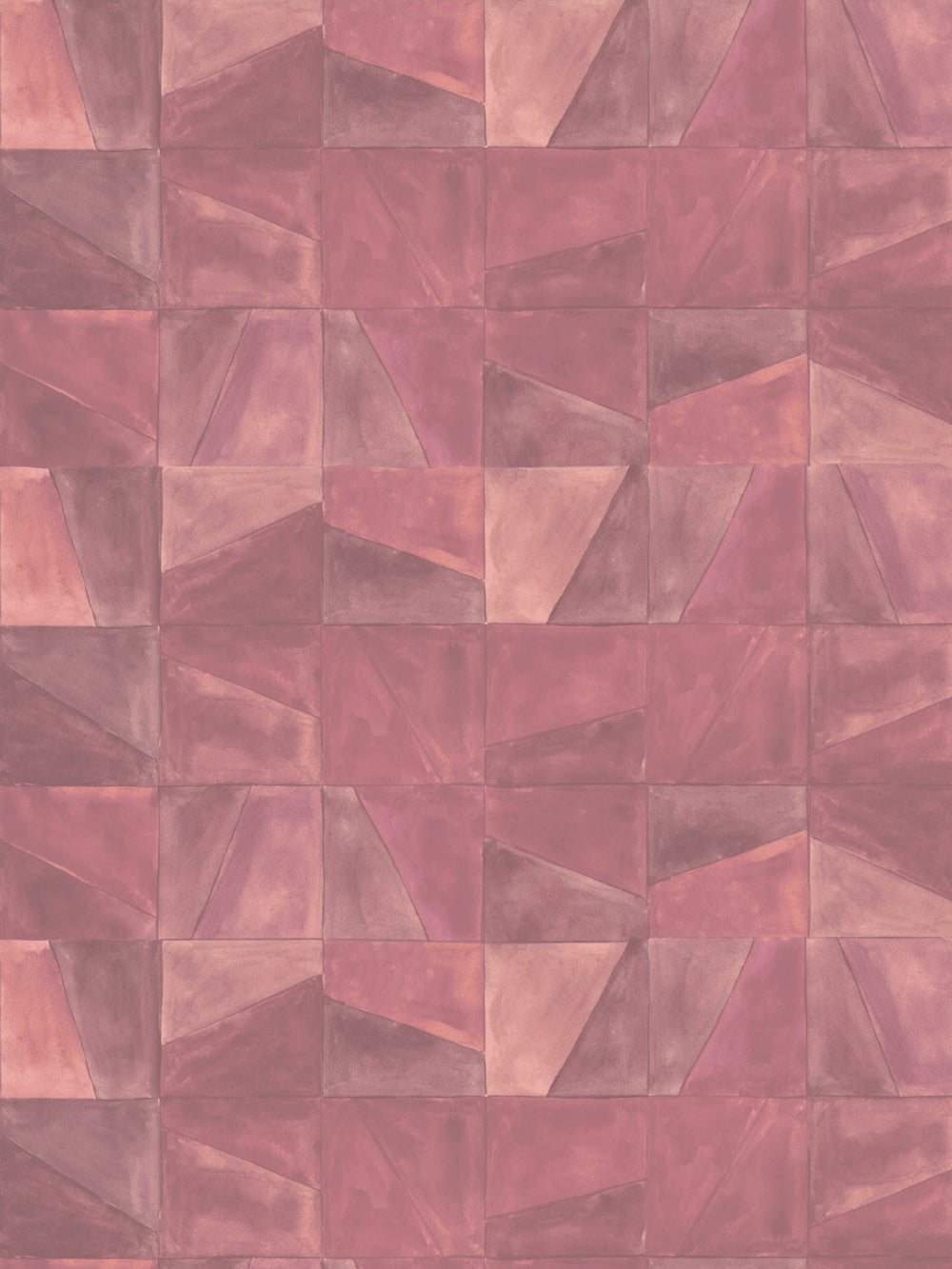 'Desert Clay' Wallpaper in Rose - Design Pattern
