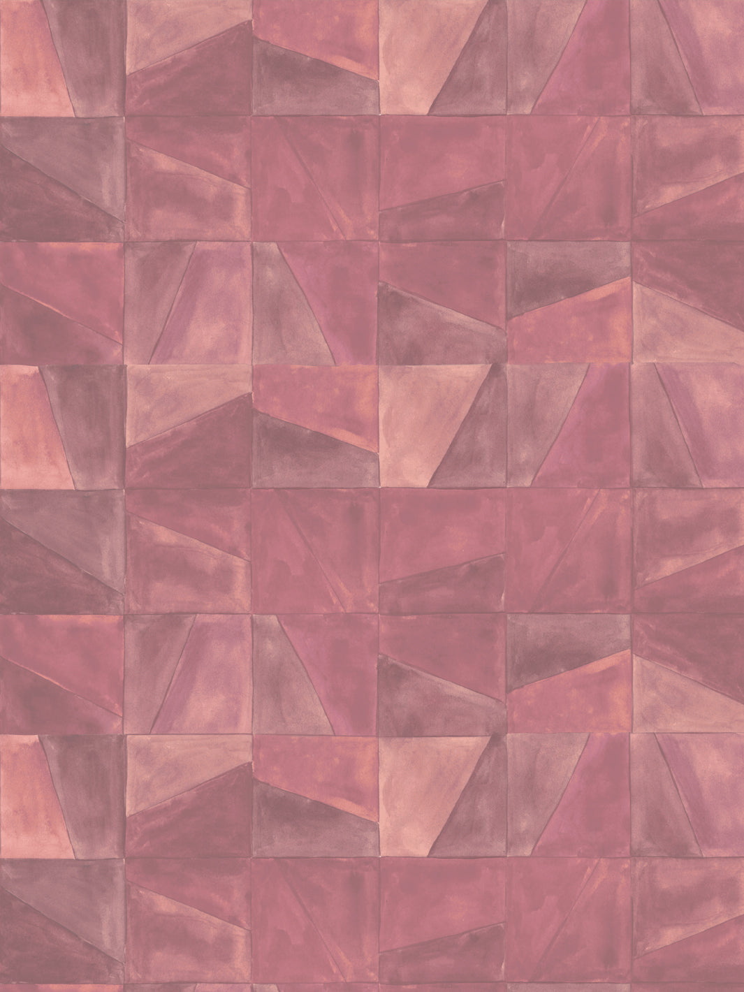 'Desert Clay' Wallpaper in Rose - Design Pattern