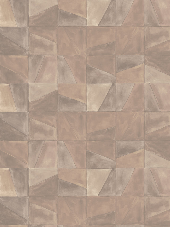 'Desert Clay' Wallpaper in Sand - Design Pattern