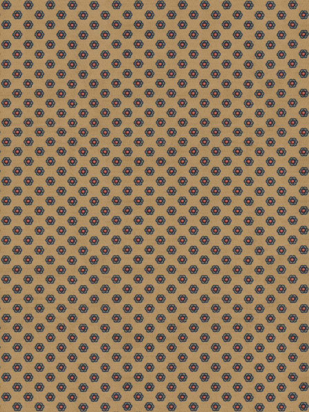 ditsy-flower-wallpaper-by-chris-benz-blue-red-on-brown
