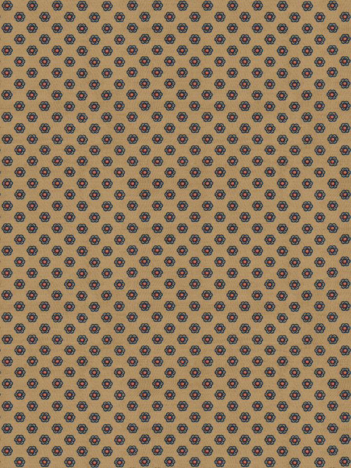 ditsy-flower-wallpaper-by-chris-benz-blue-red-on-brown
