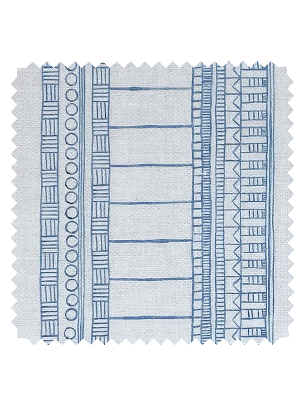 doodle stripe linen fabric by nathan turner blue