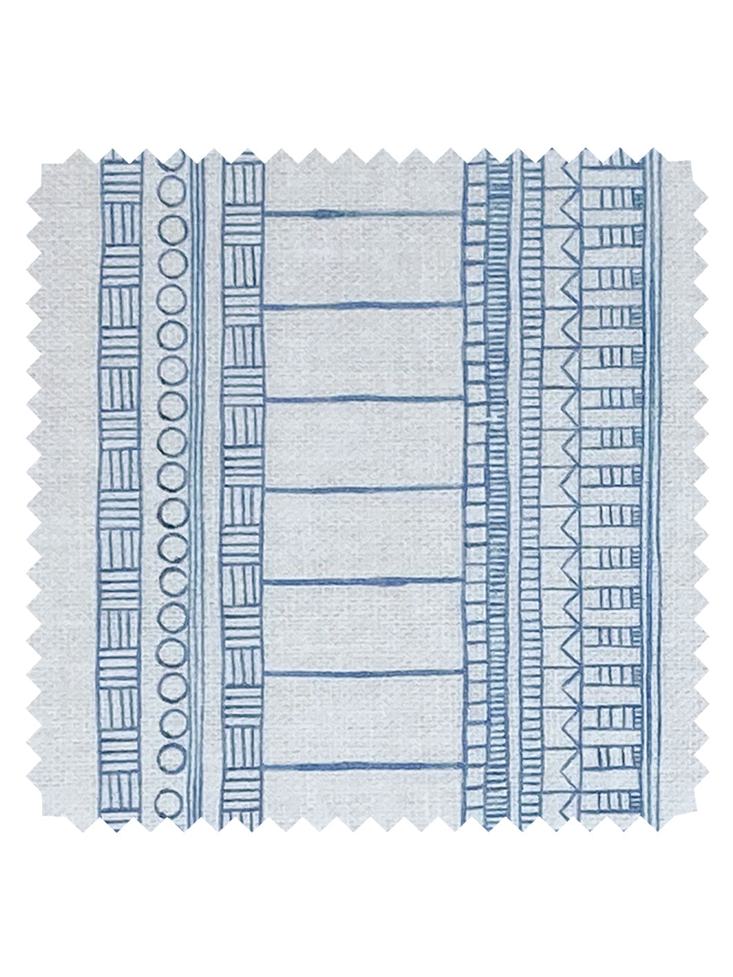 doodle stripe linen fabric by nathan turner blue