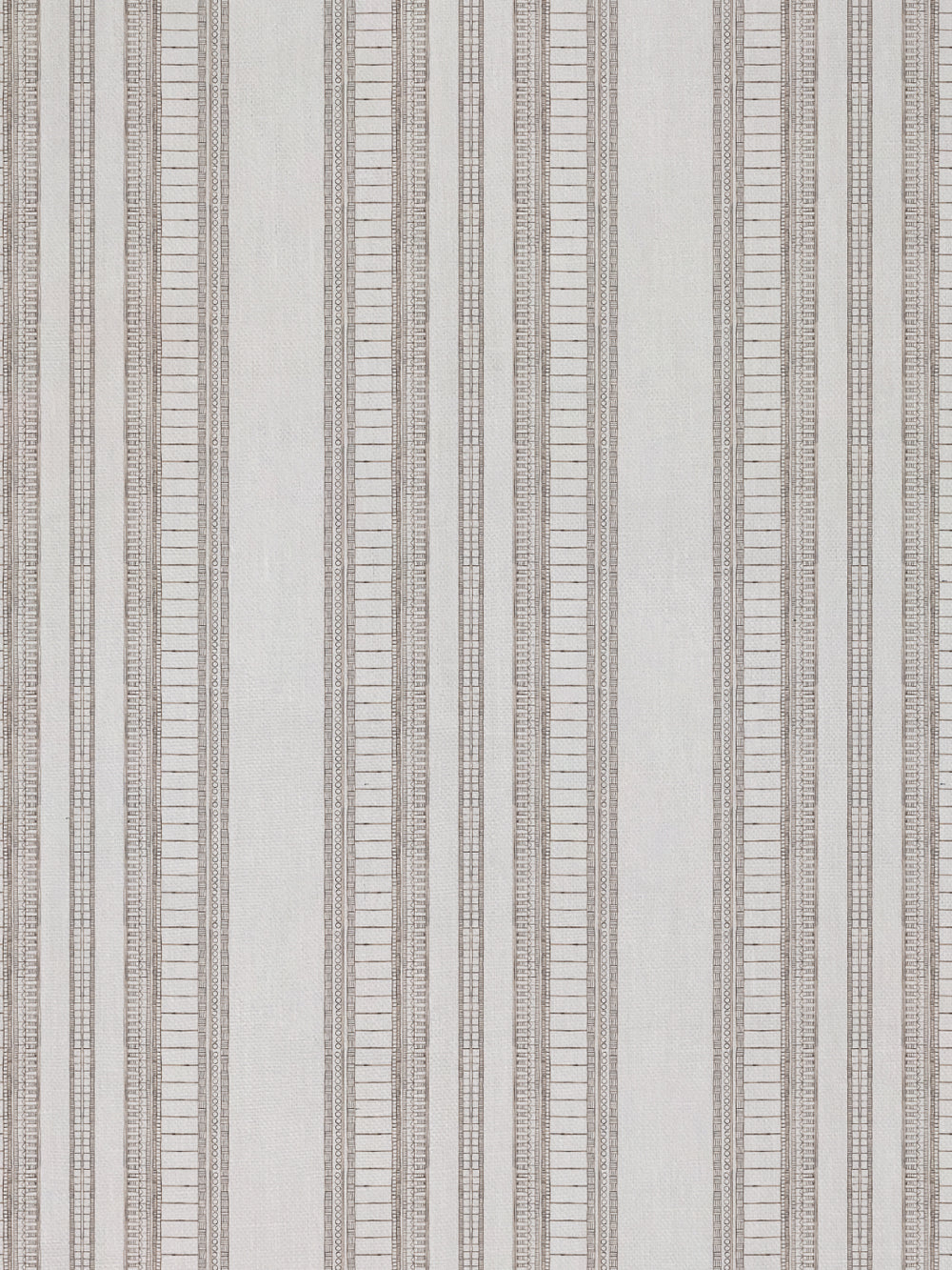 doodle stripe linen fabric by nathan turner brown