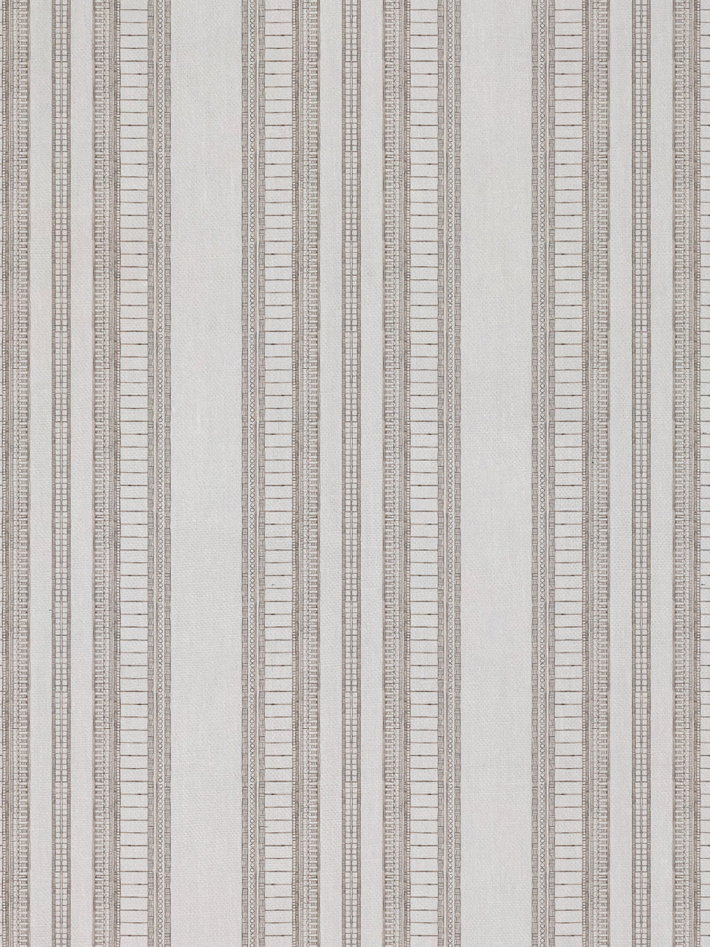 doodle stripe linen fabric by nathan turner brown