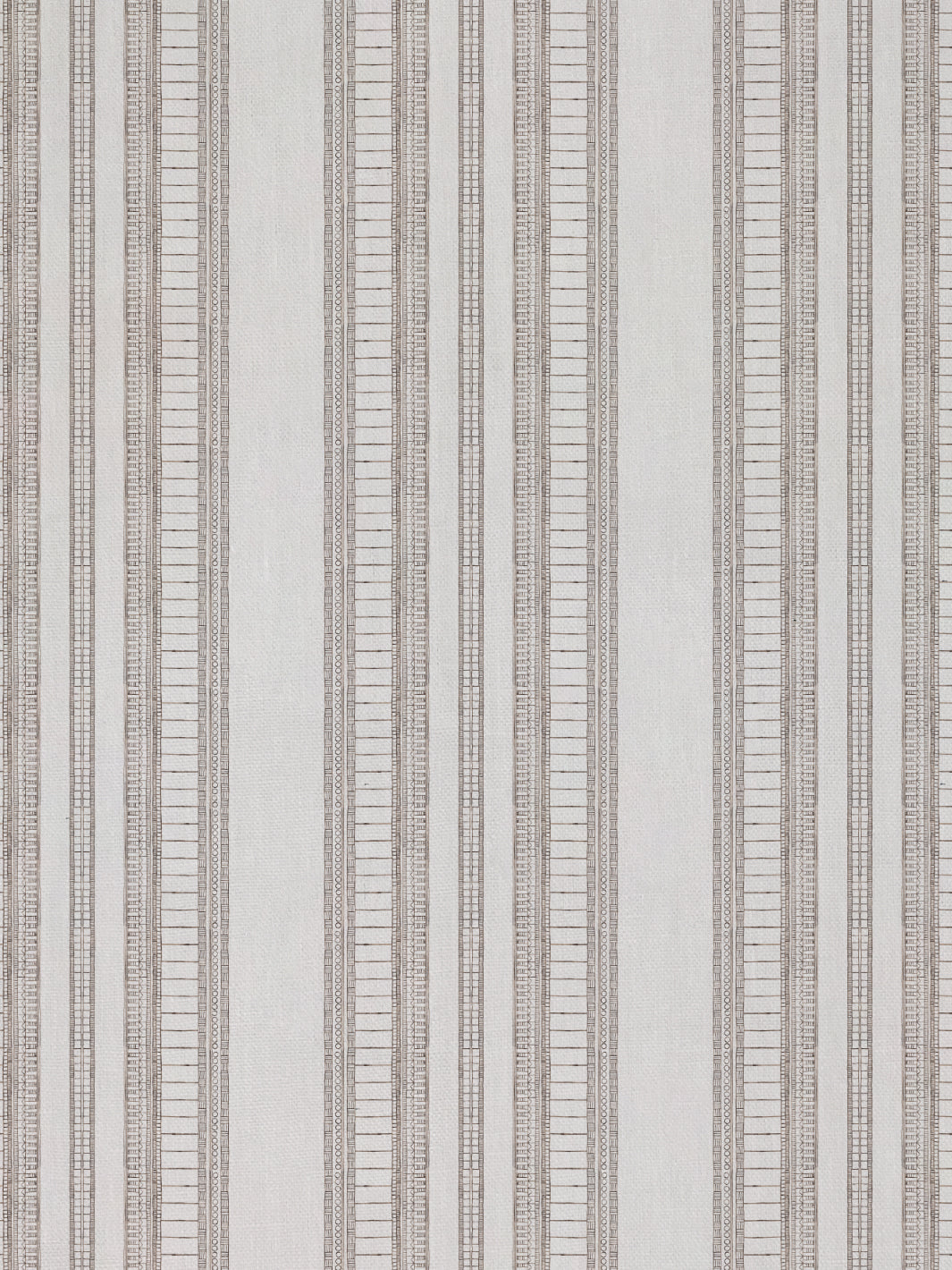 'Doodle Stripe' Linen Fabric by Nathan Turner - Brown