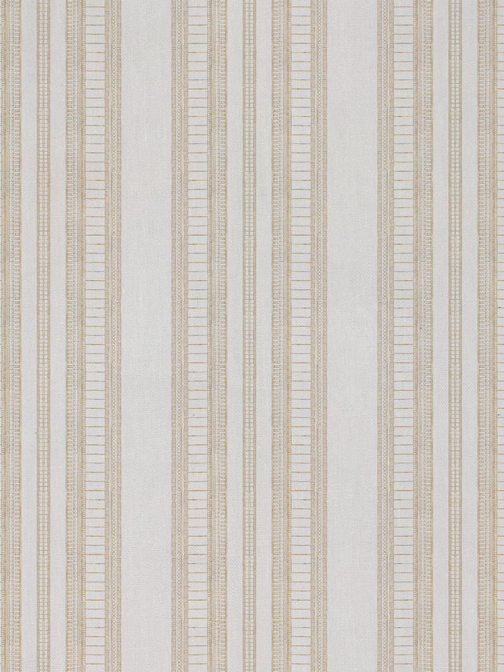 doodle stripe linen fabric by nathan turner gold