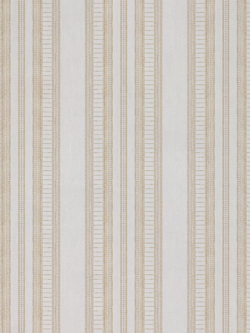 'Doodle Stripe' Linen Fabric by Nathan Turner - Gold