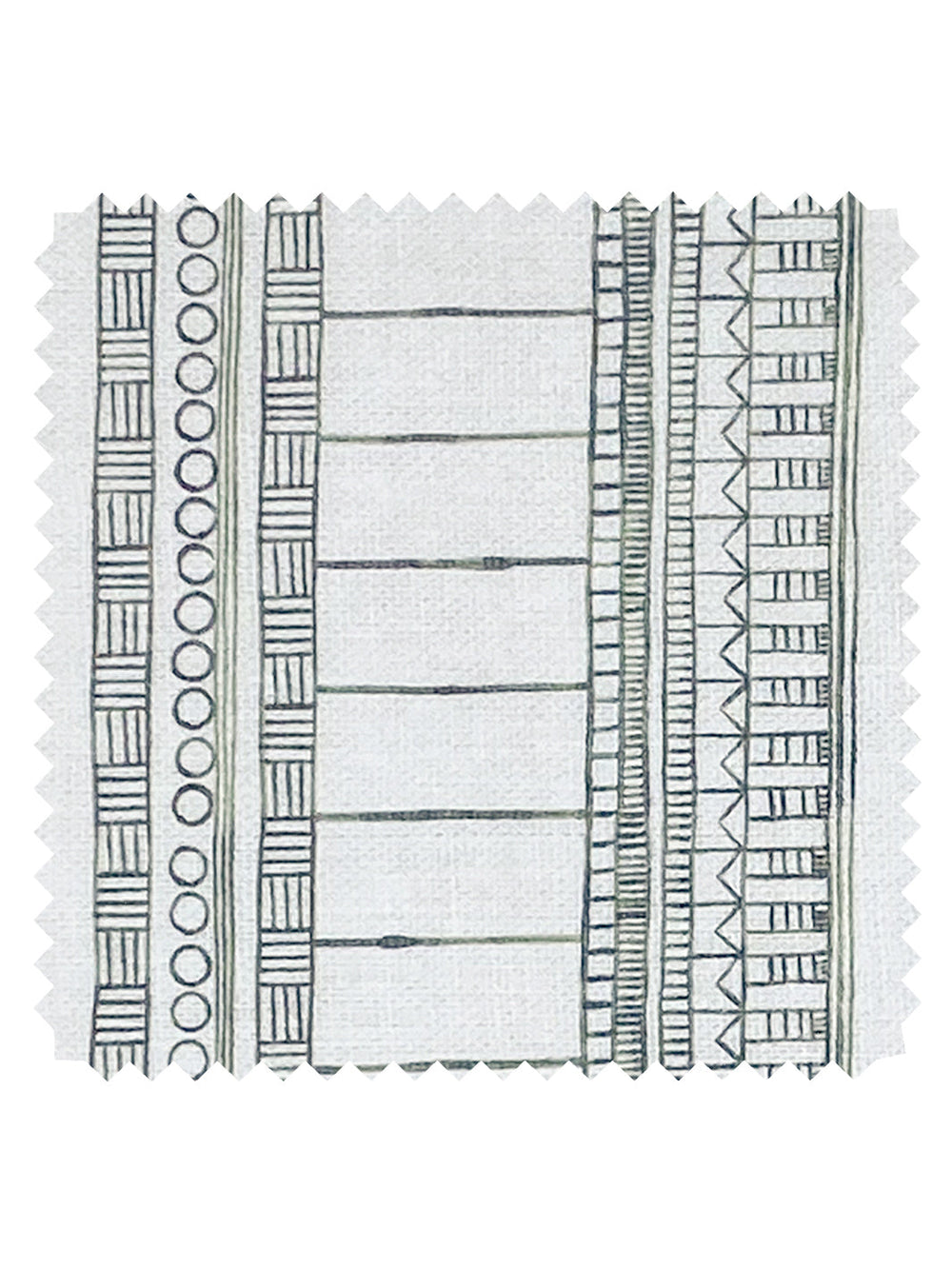 doodle stripe linen fabric by nathan turner green