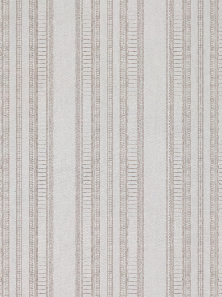 doodle stripe linen fabric by nathan turner neutral
