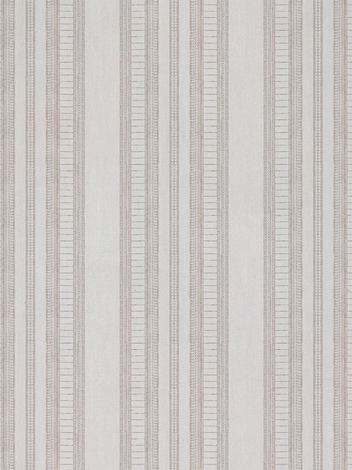 doodle stripe linen fabric by nathan turner neutral