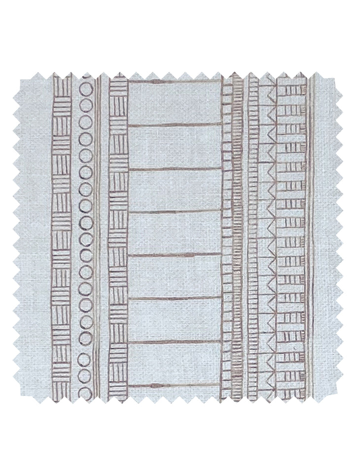 doodle stripe linen fabric by nathan turner neutral