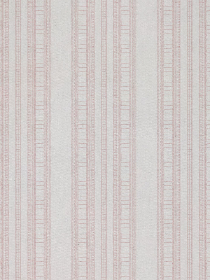 doodle stripe linen fabric by nathan turner pink