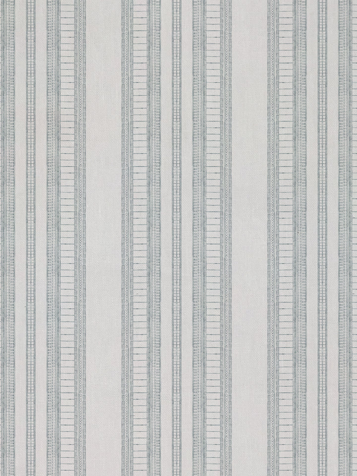 doodle stripe linen fabric by nathan turner sage