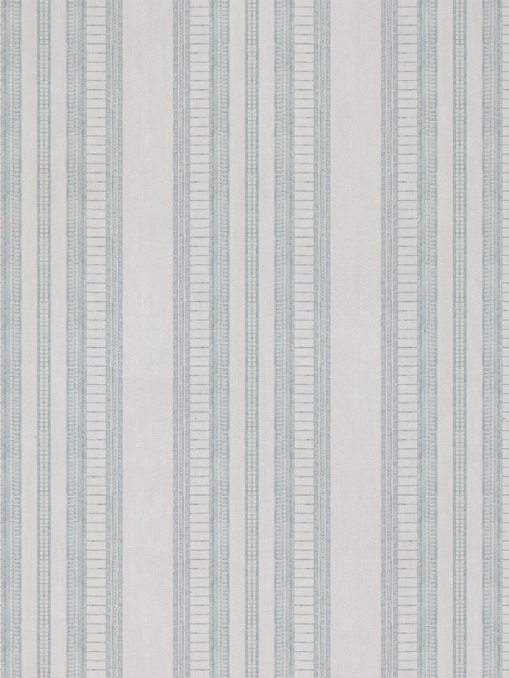 doodle stripe linen fabric by nathan turner seafoam