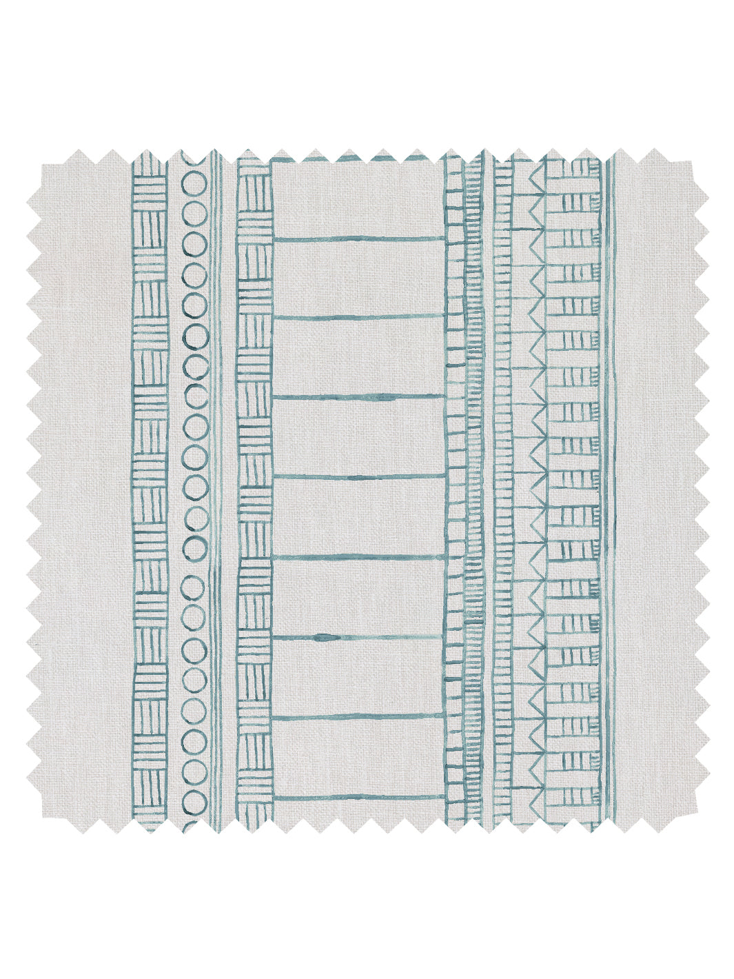 doodle stripe linen fabric by nathan turner seafoam