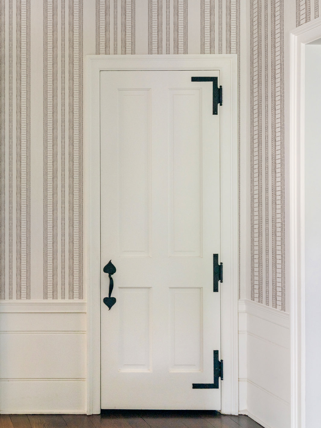 'Doodle Stripe' Wallpaper by Nathan Turner - Brown