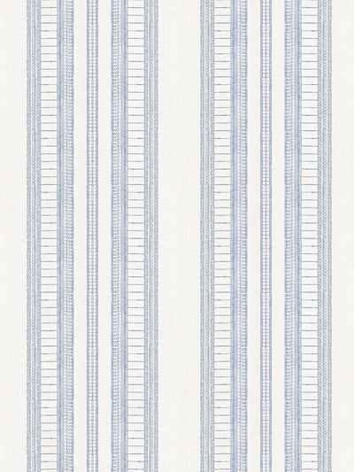 'Doodle Stripe' Wallpaper by Nathan Turner - Blue