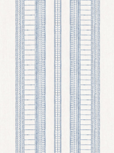 'Doodle Stripe' Wallpaper by Nathan Turner - Blue