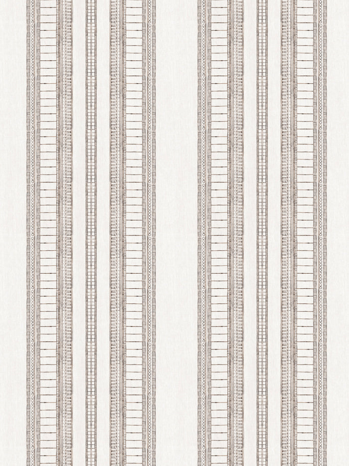 'Doodle Stripe' Wallpaper by Nathan Turner - Brown