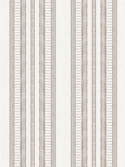 'Doodle Stripe' Wallpaper by Nathan Turner - Brown