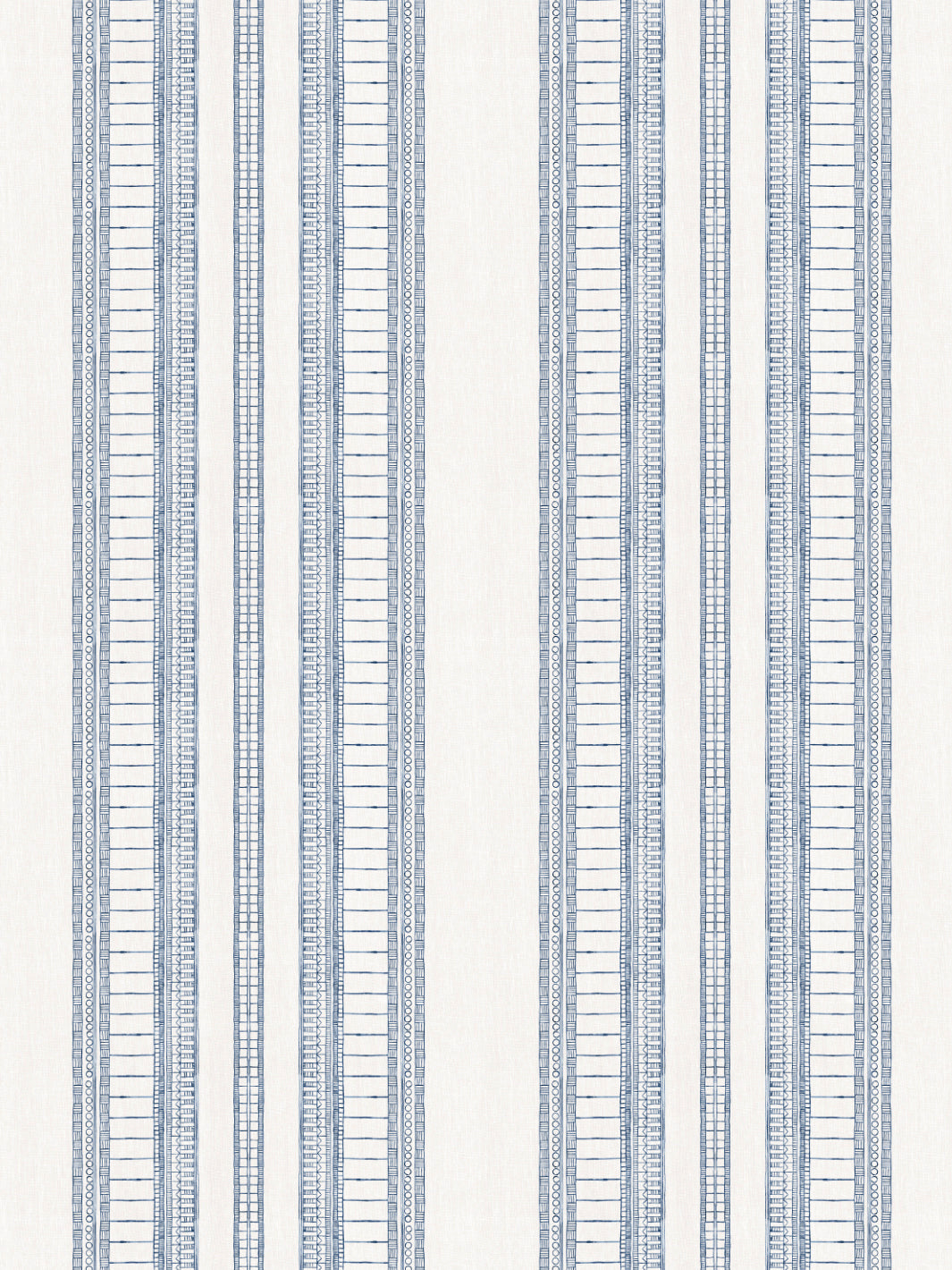 'Doodle Stripe' Wallpaper by Nathan Turner - Dark Blue