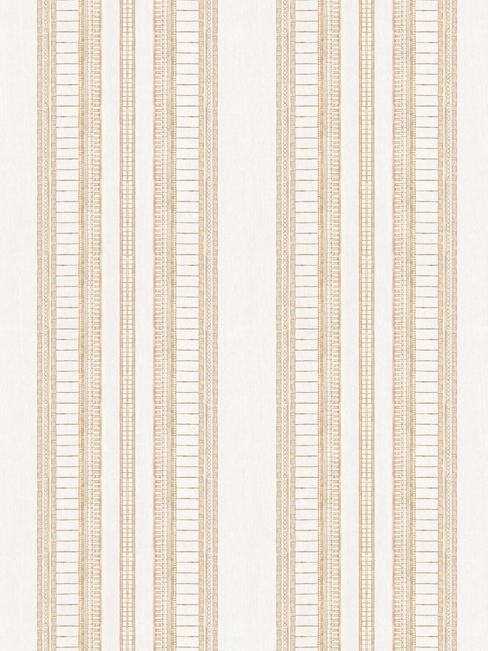 'Doodle Stripe' Wallpaper by Nathan Turner - Gold