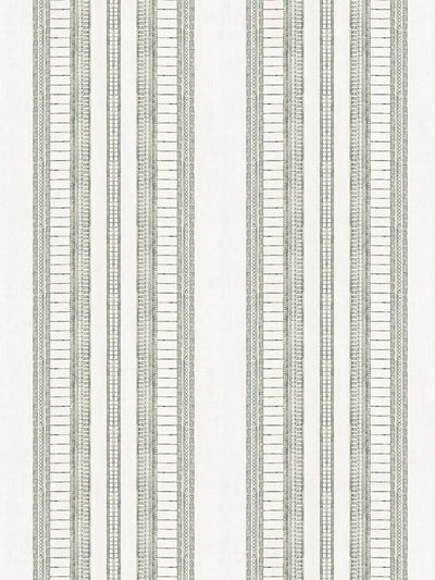 'Doodle Stripe' Wallpaper by Nathan Turner - Green