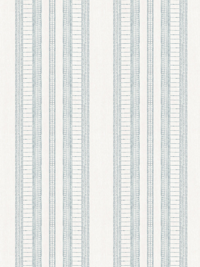 'Doodle Stripe' Wallpaper by Nathan Turner - Seafoam