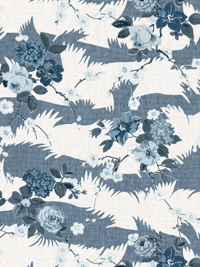 'Dora Chintz' Wallpaper by Nathan Turner - Blues