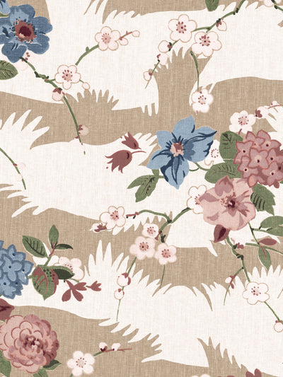 'Dora Chintz' Wallpaper by Nathan Turner - Green Taupe