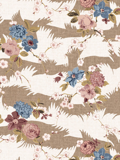 dora chintz wallpaper by nathan turner mustard