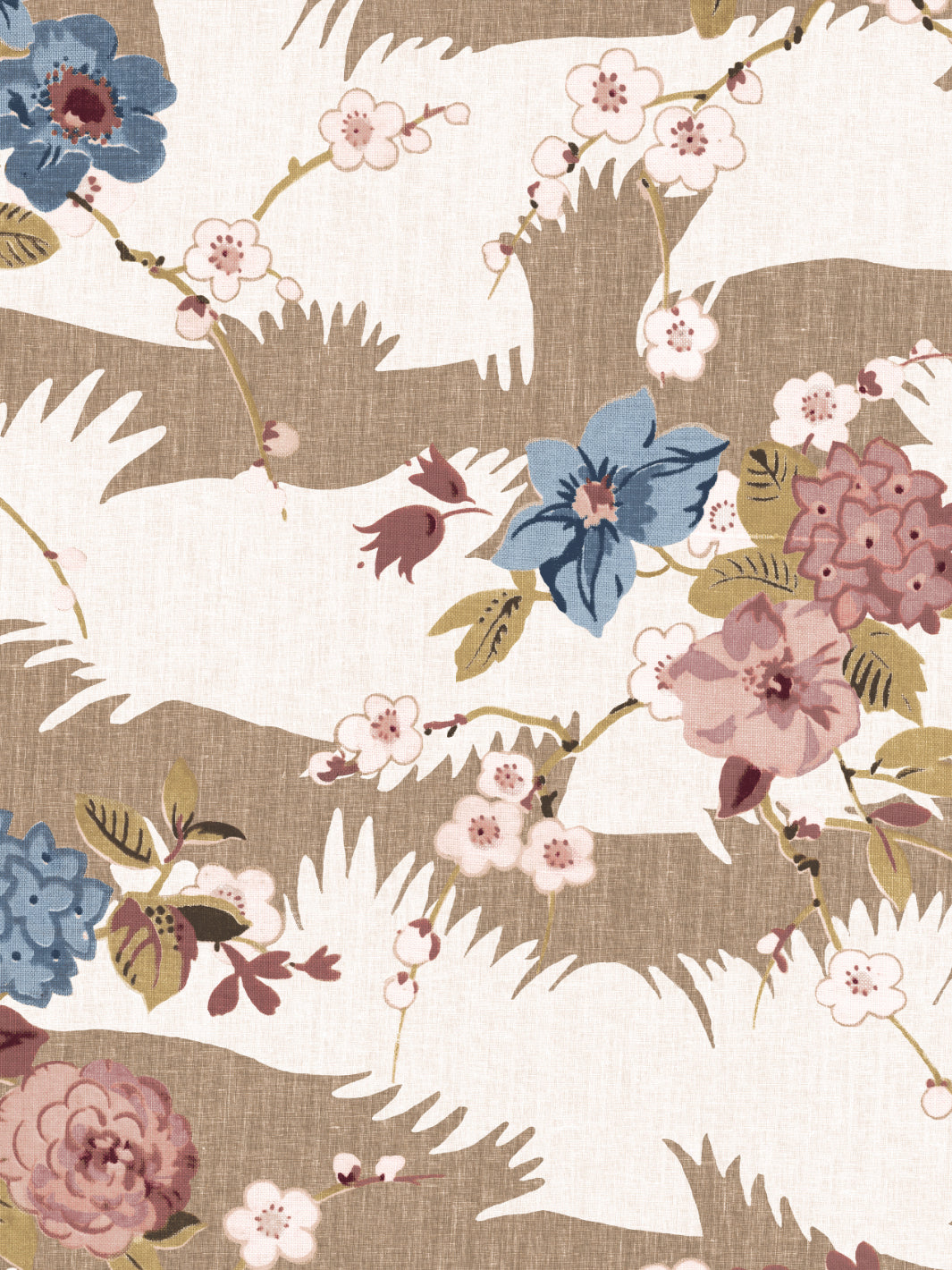 dora chintz wallpaper by nathan turner mustard
