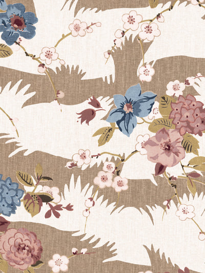 'Dora Chintz' Wallpaper by Nathan Turner - Mustard