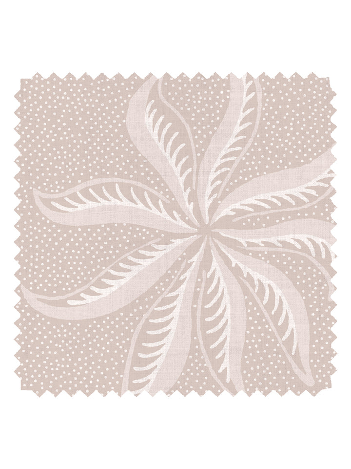 'Dot Frisée' Linen Fabric by Clare V. - Dove Cream