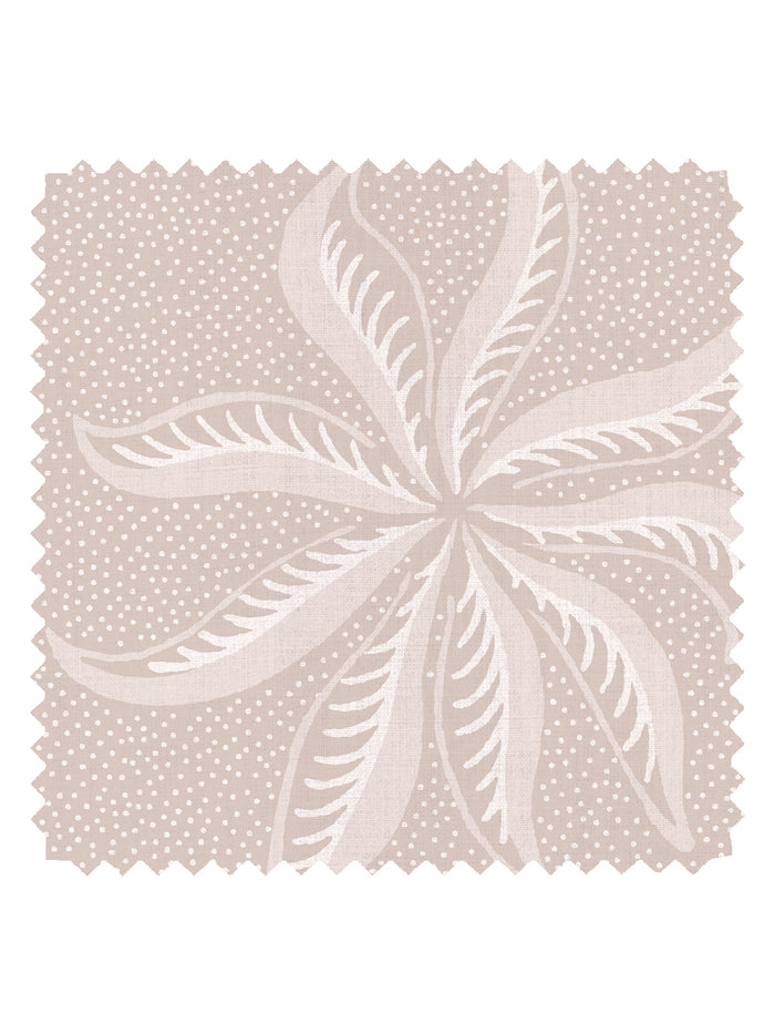 'Dot Frisée' Linen Fabric by Clare V. - Dove Cream