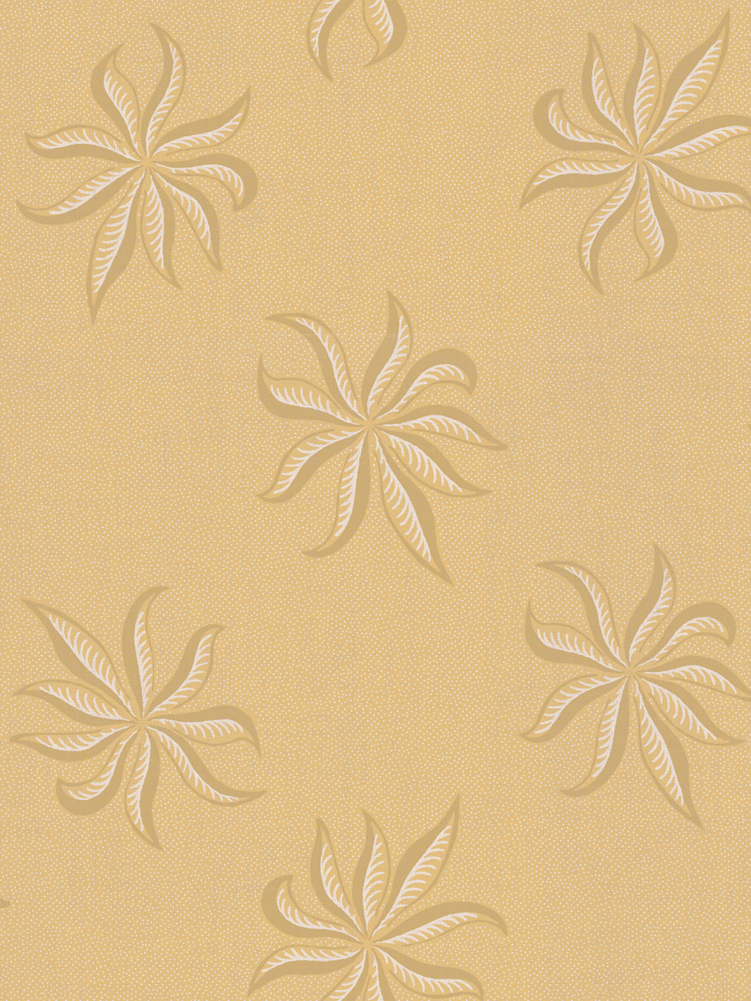 'Dot Frisée' Linen Fabric by Clare V. - Gold Buttercream