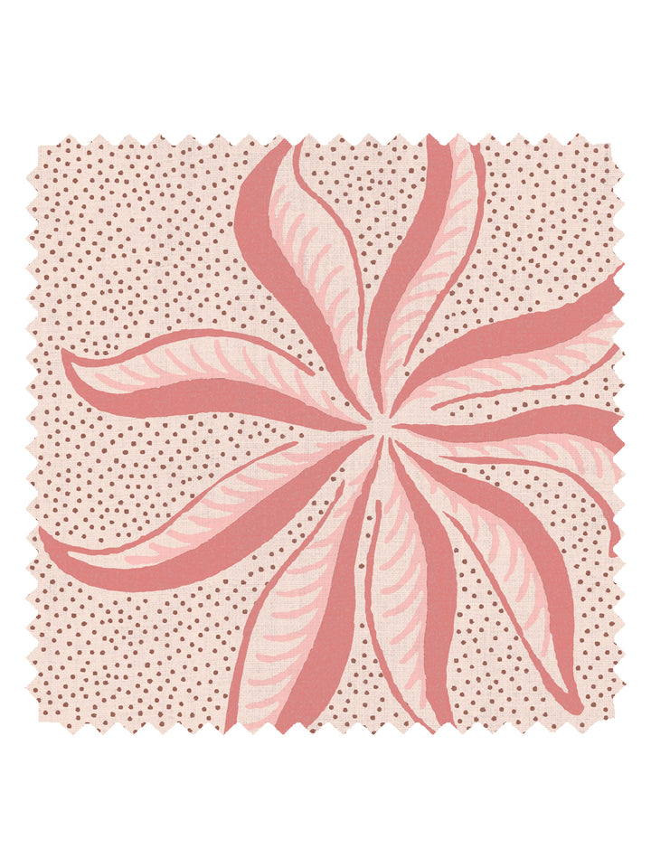 'Dot Frisée' Linen Fabric by Clare V. - Petal Pink