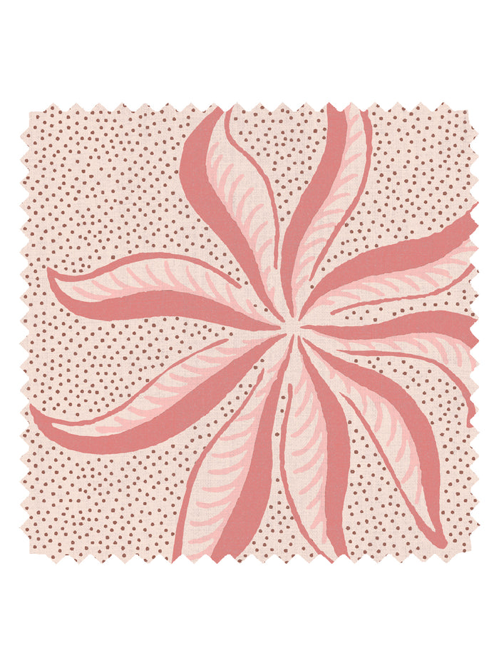 'Dot Frisée' Linen Fabric by Clare V. - Petal Pink