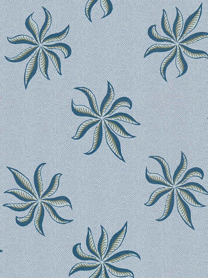 'Dot Frisée' Linen Fabric by Clare V. - Powder Olive
