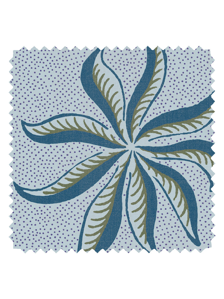 'Dot Frisée' Linen Fabric by Clare V. - Powder Olive