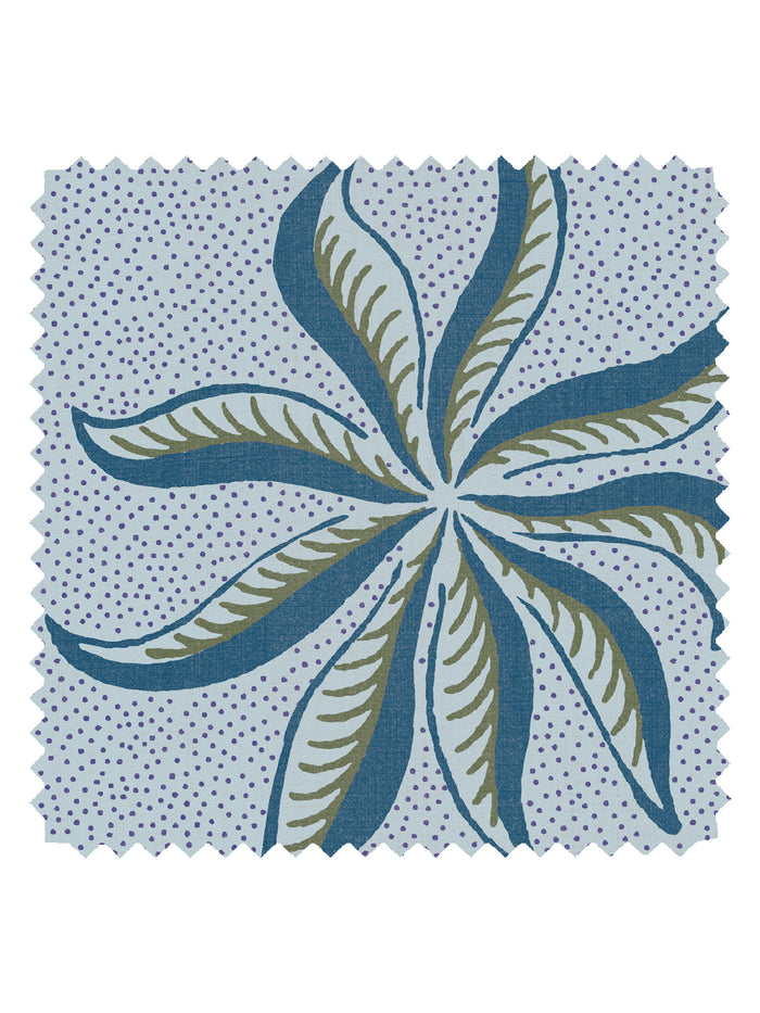 'Dot Frisée' Linen Fabric by Clare V. - Powder Olive