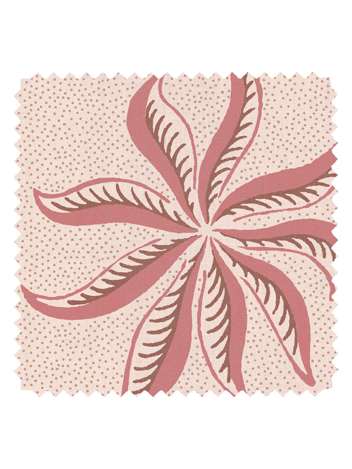 'Dot Frisée' Linen Fabric by Clare V. - Rouge Petal