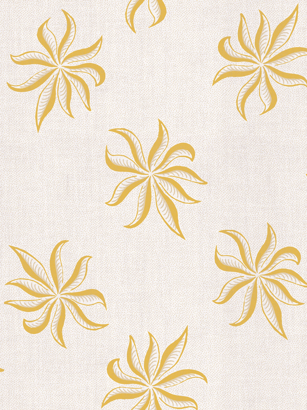 'Dot Frisée' Linen Fabric by Clare V. - Yellow Cream