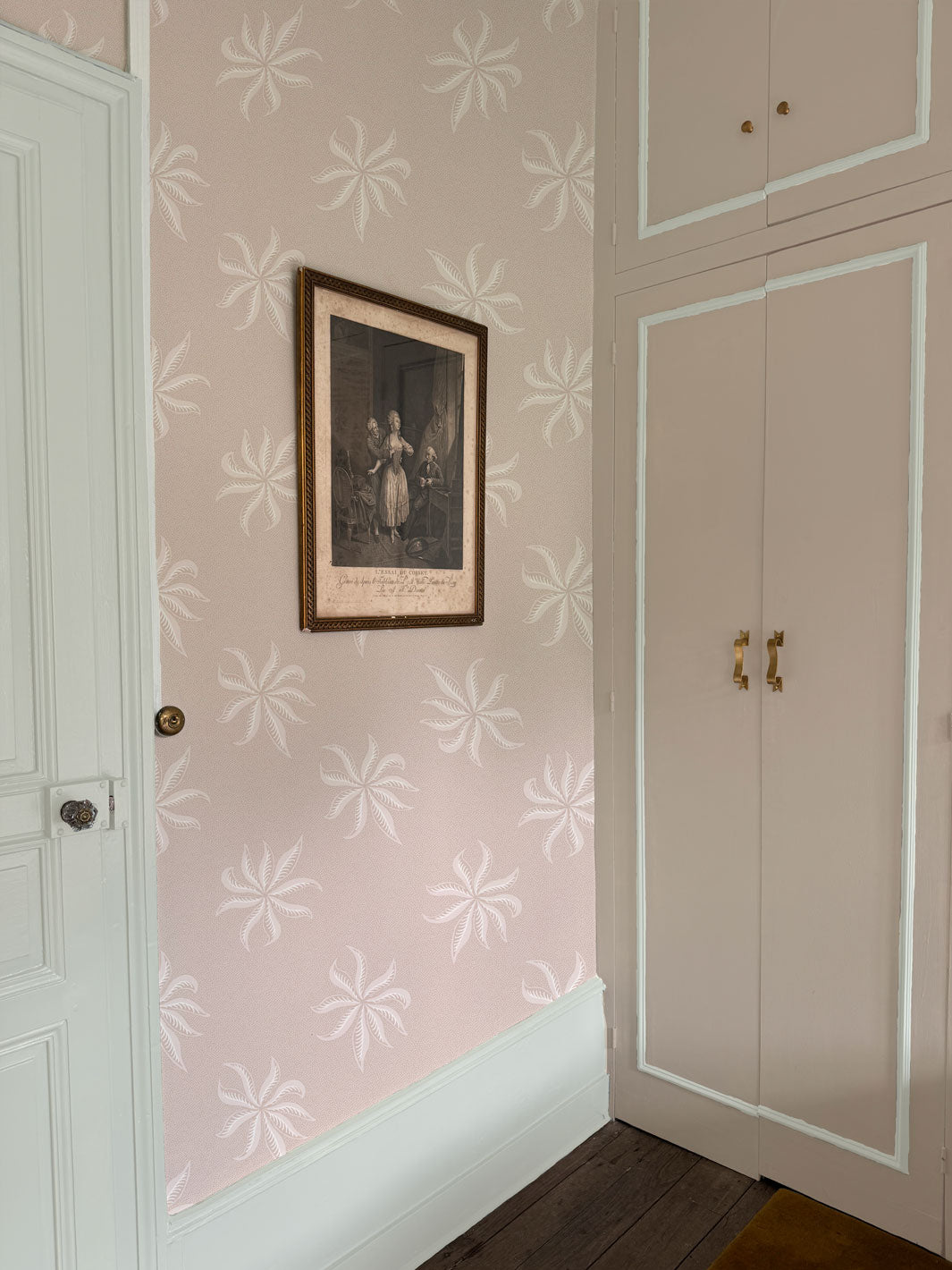 'Dot Frisée' Wallpaper by Clare V. - Dove Cream