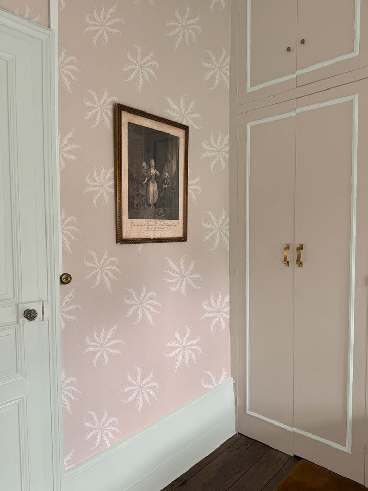 'Dot Frisée' Wallpaper by Clare V. - Dove Cream