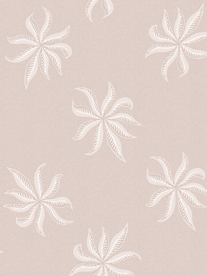 'Dot Frisée' Wallpaper by Clare V. - Dove Cream